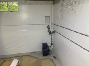 Completed Basement Waterproofing