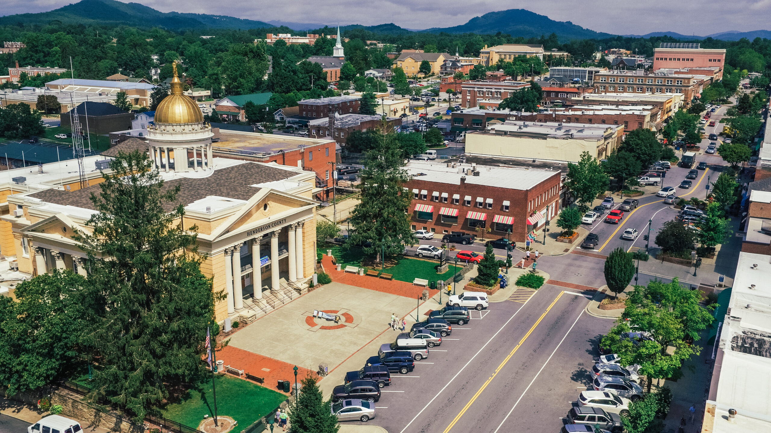 Downtown-Hendersonville-Aerial-View-scaled